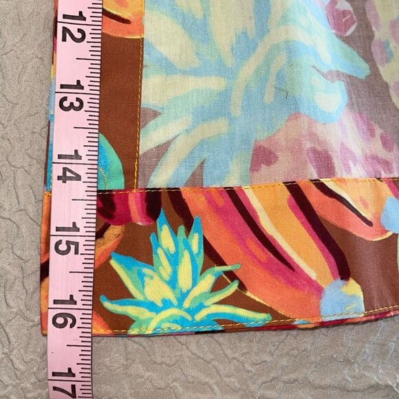 Farm Rio Fruit Salad Midi Womens Cotton Short Puff Sleeve Midi Dress Medium $225 - Picture 13 of 13